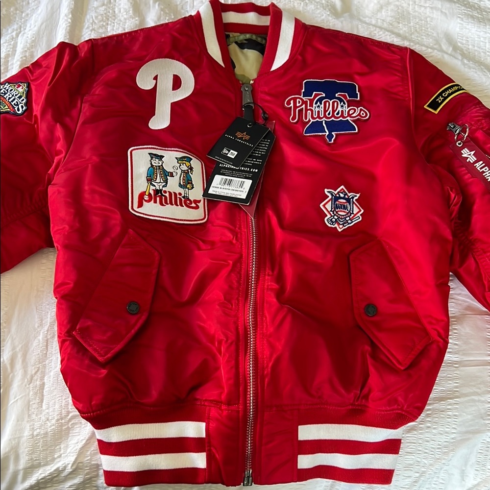 Alpha Industries New Era Bomber NWT Phillies